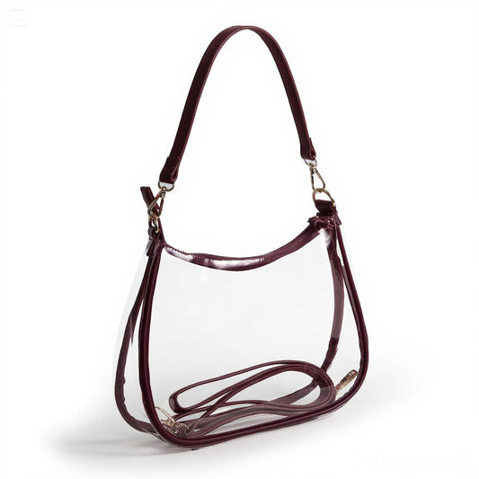 Desden Purse Sara Clear Purse - Maroon
