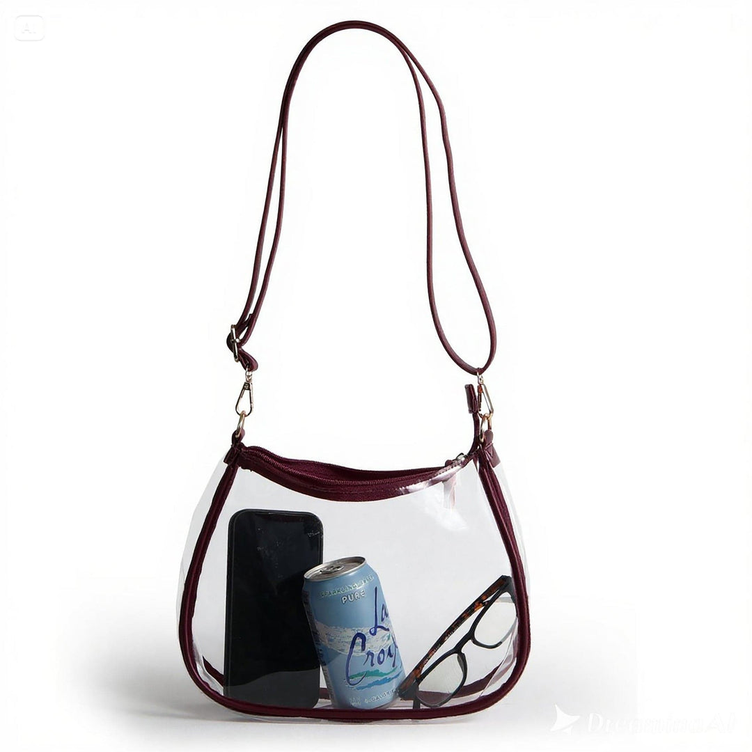Desden Purse Sara Clear Purse - Maroon