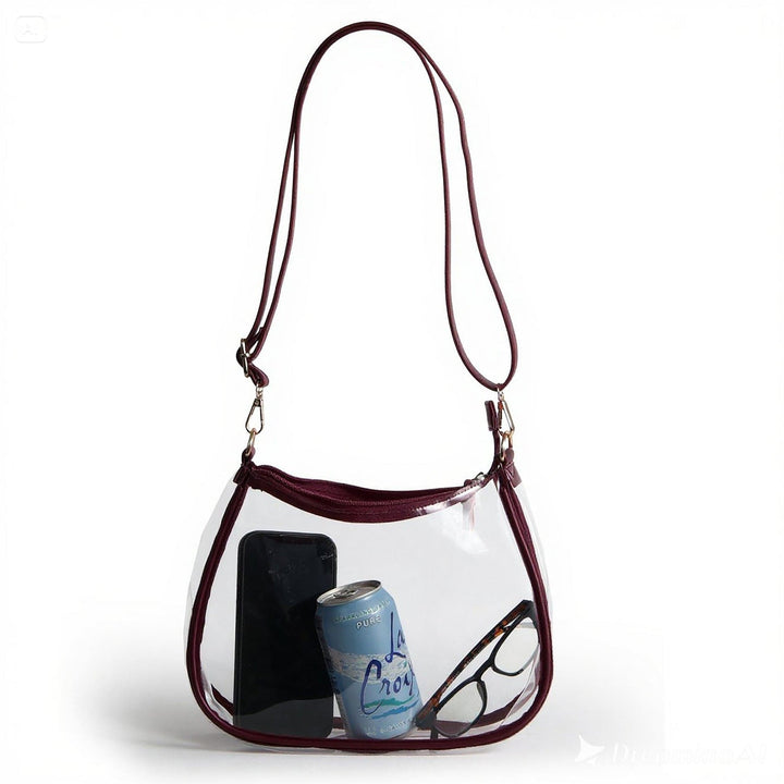 Desden Purse Sara Clear Purse - Maroon