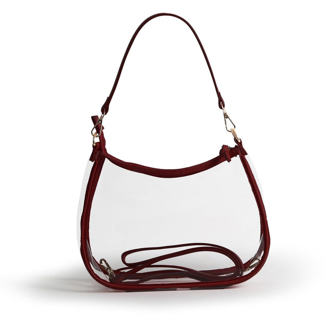 Desden Purse Sara Clear Purse - Maroon