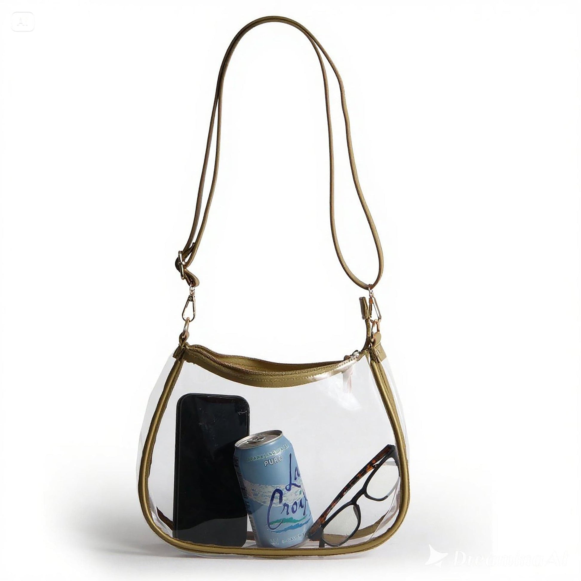 Desden Purse Sara Clear Purse - Metallic Gold