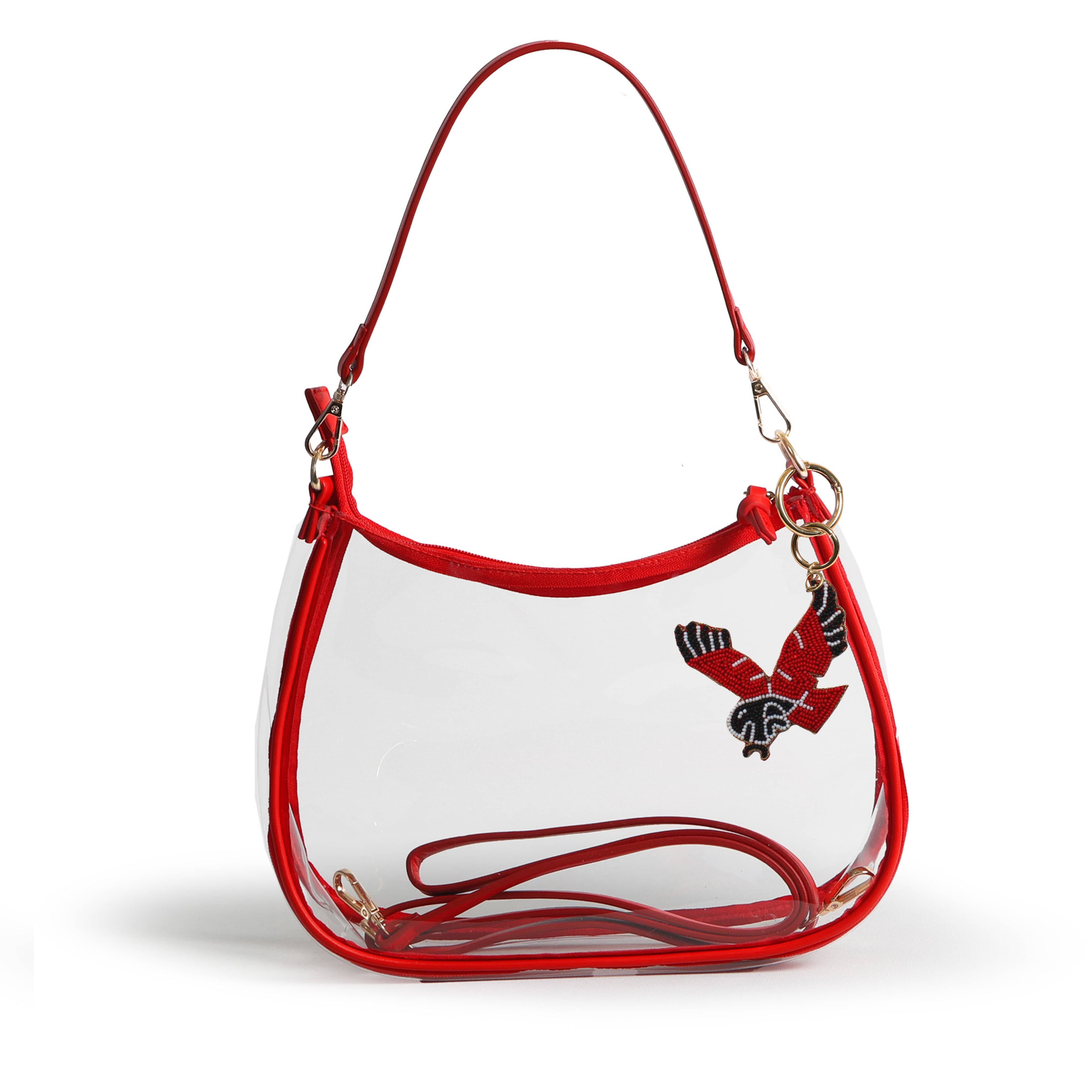 Desden Purse Sara Clear Purse with Beaded Charm – Eastern Washington Eagles