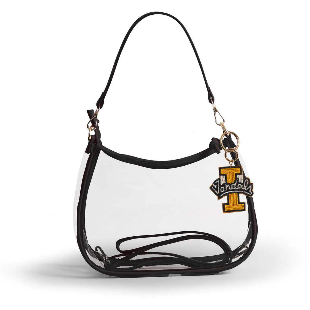 Desden Purse Sara Clear Purse with Beaded Charm – Idaho Vandals