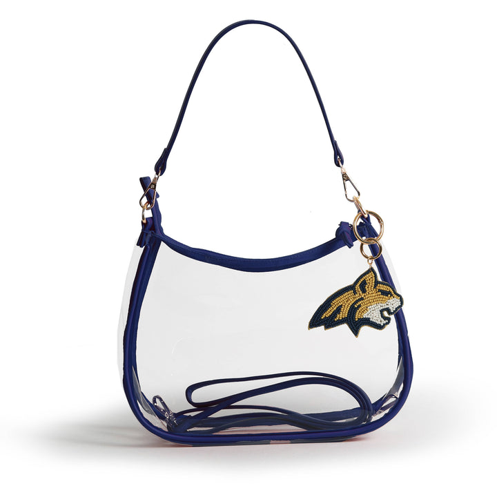 Desden Purse Sara Clear Purse with Beaded Charm – Montana State Bobcats