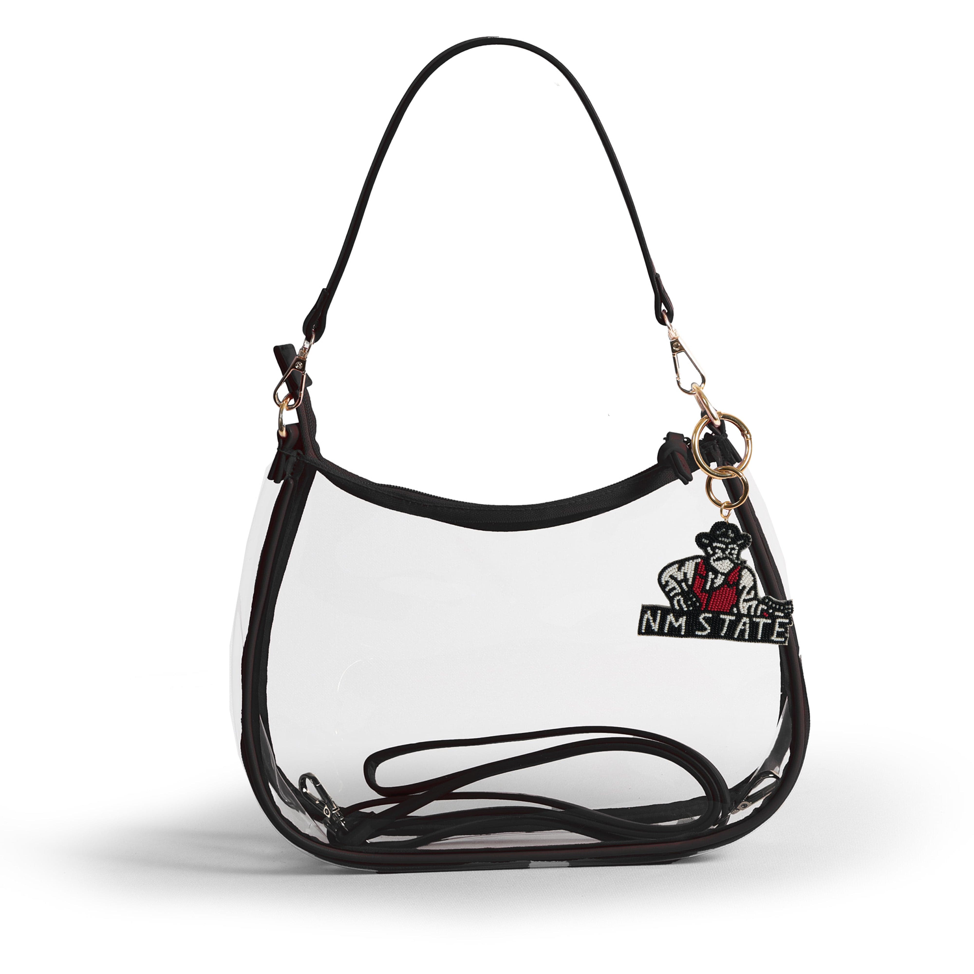 Desden Purse Sara Clear Purse with Beaded Charm – New Mexico State Aggies