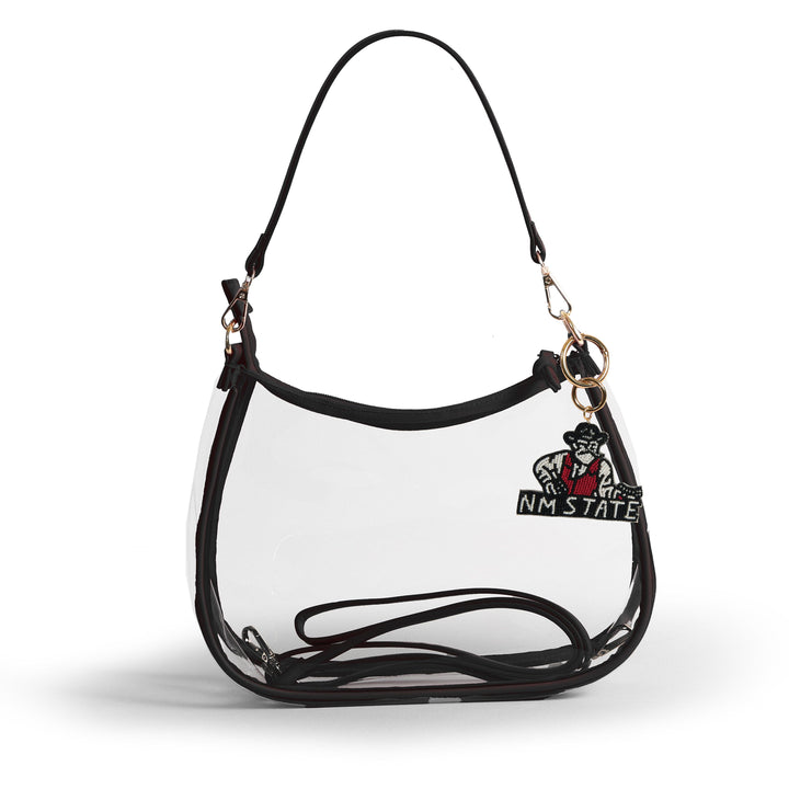 Desden Purse Sara Clear Purse with Beaded Charm – New Mexico State Aggies
