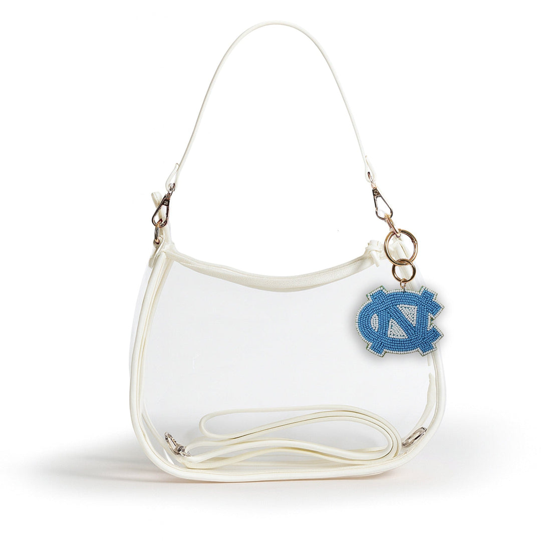 Desden Purse Sara Clear Purse with Beaded Charm – North Carolina Tar Heels