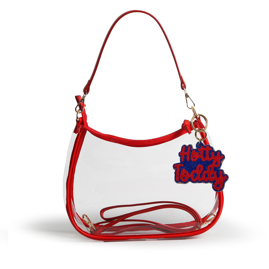 Desden Purse Sara Clear Purse with Beaded Charm – Ole Miss Rebels