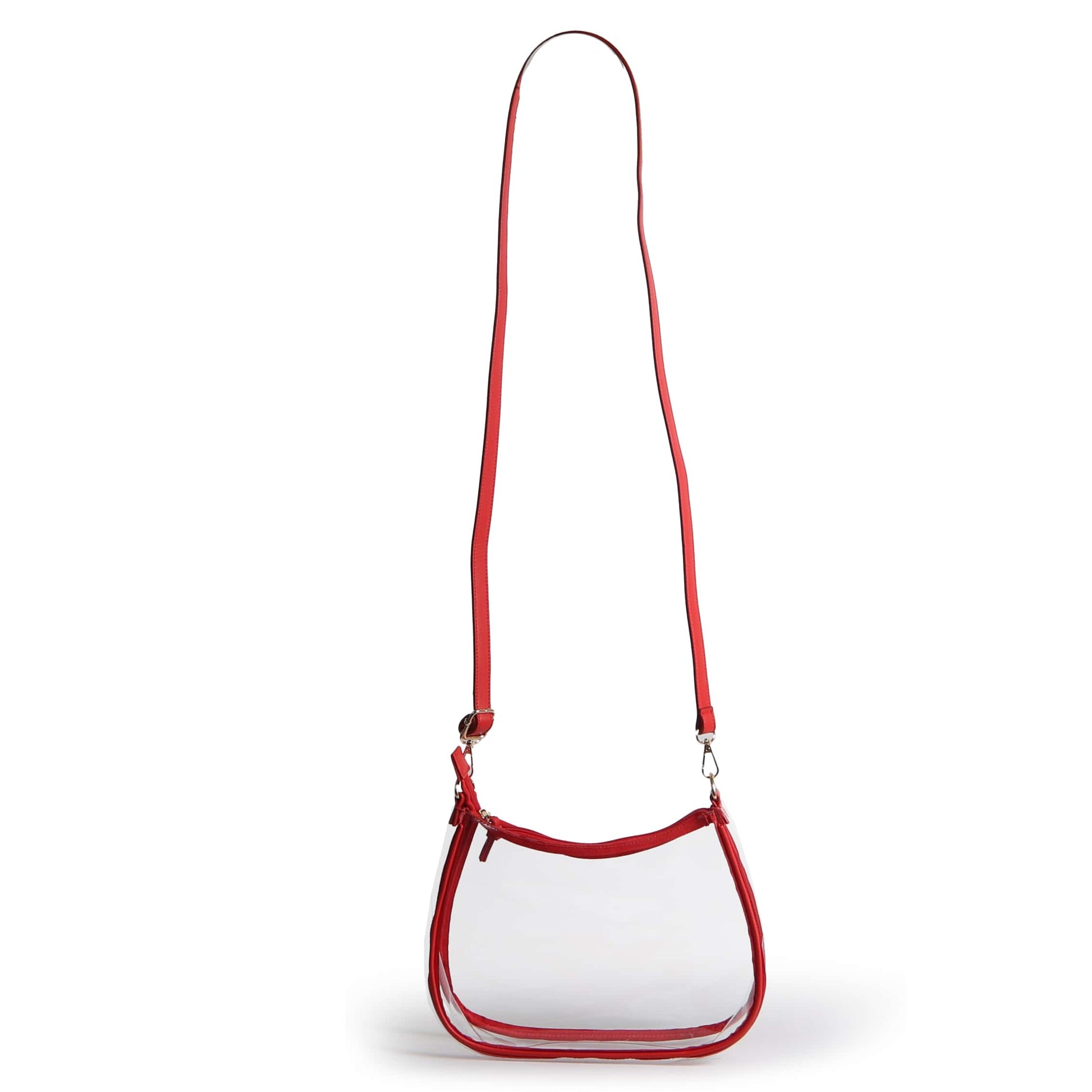 Desden Sara Large Clear Purse with Skinny Scarf – Alabama Crimson Tide