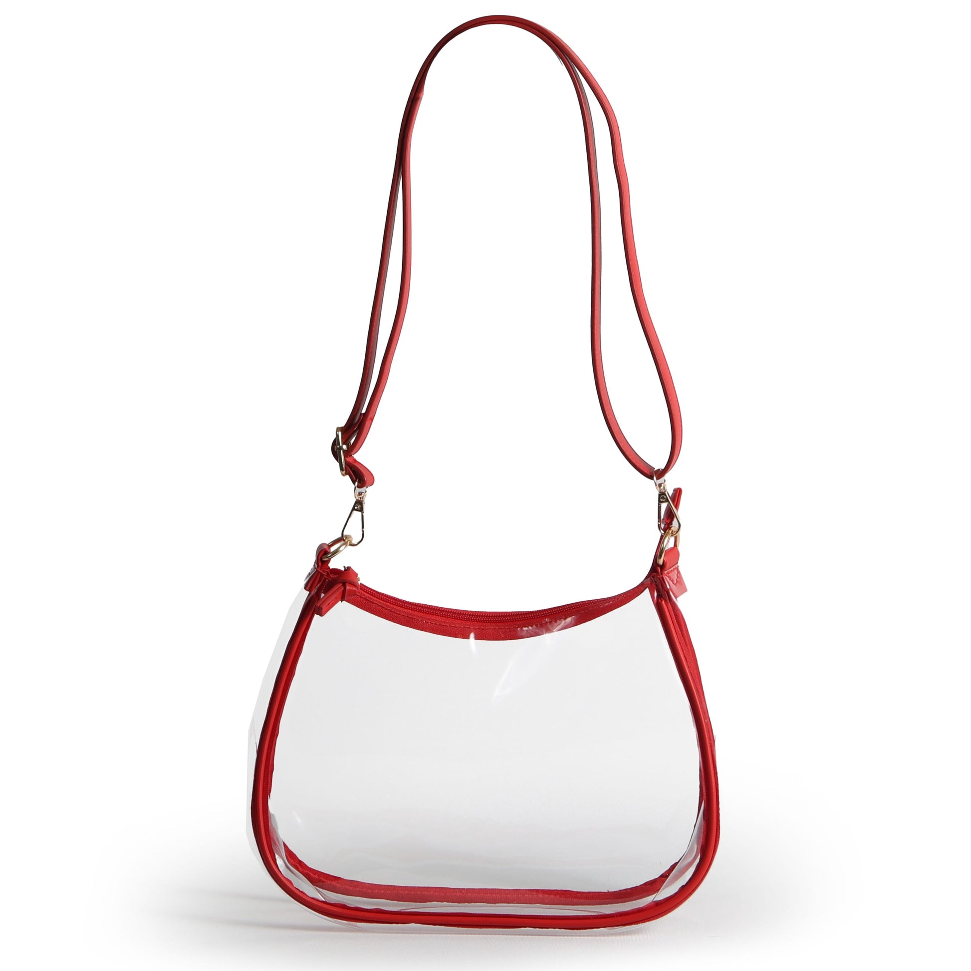 Desden Sara Large Clear Purse with Skinny Scarf – Georgia Bulldogs