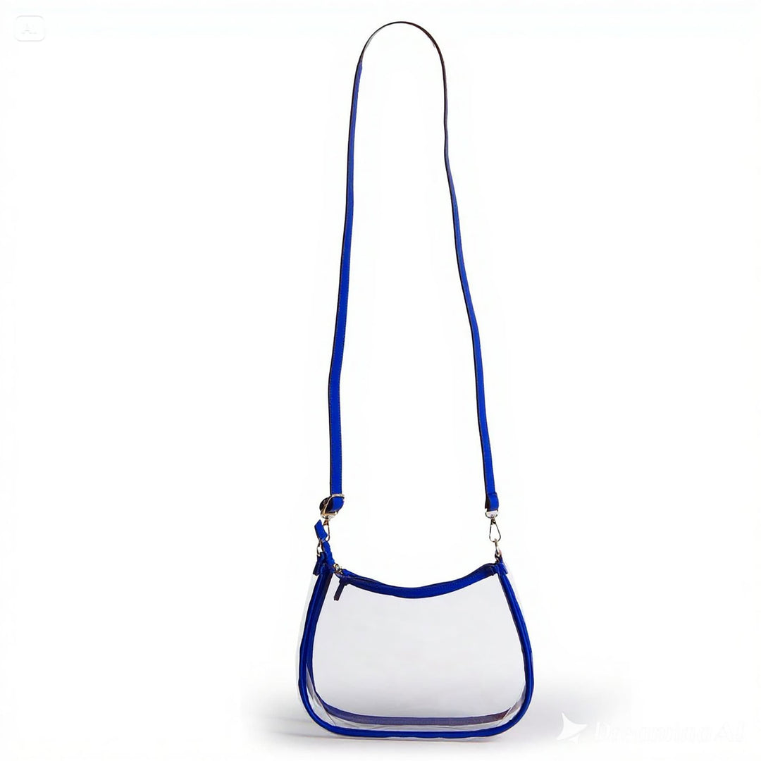 Desden Sara Large Clear Purse with Skinny Scarf – Louisiana Tech Bulldogs