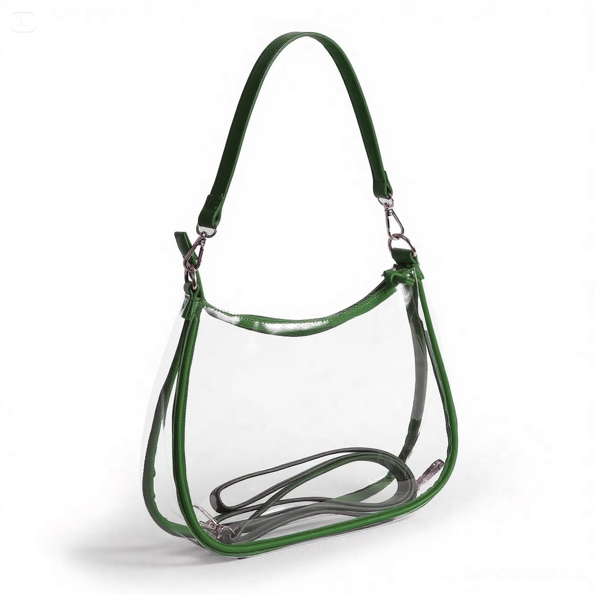 Desden Sara Large Clear Purse with Skinny Scarf – Michigan State Spartans