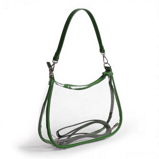 Desden Sara Large Clear Purse with Skinny Scarf – Michigan State Spartans