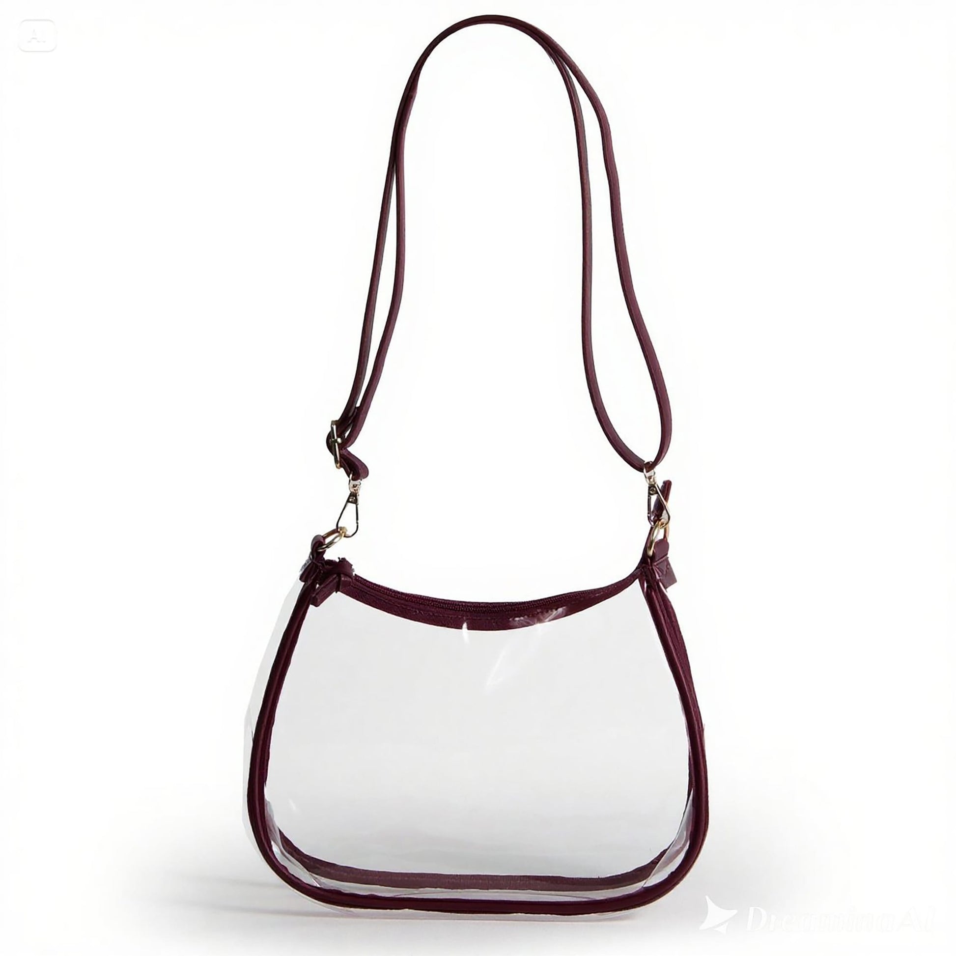 Desden Sara Large Clear Purse with Skinny Scarf – Mississippi State Bulldogs
