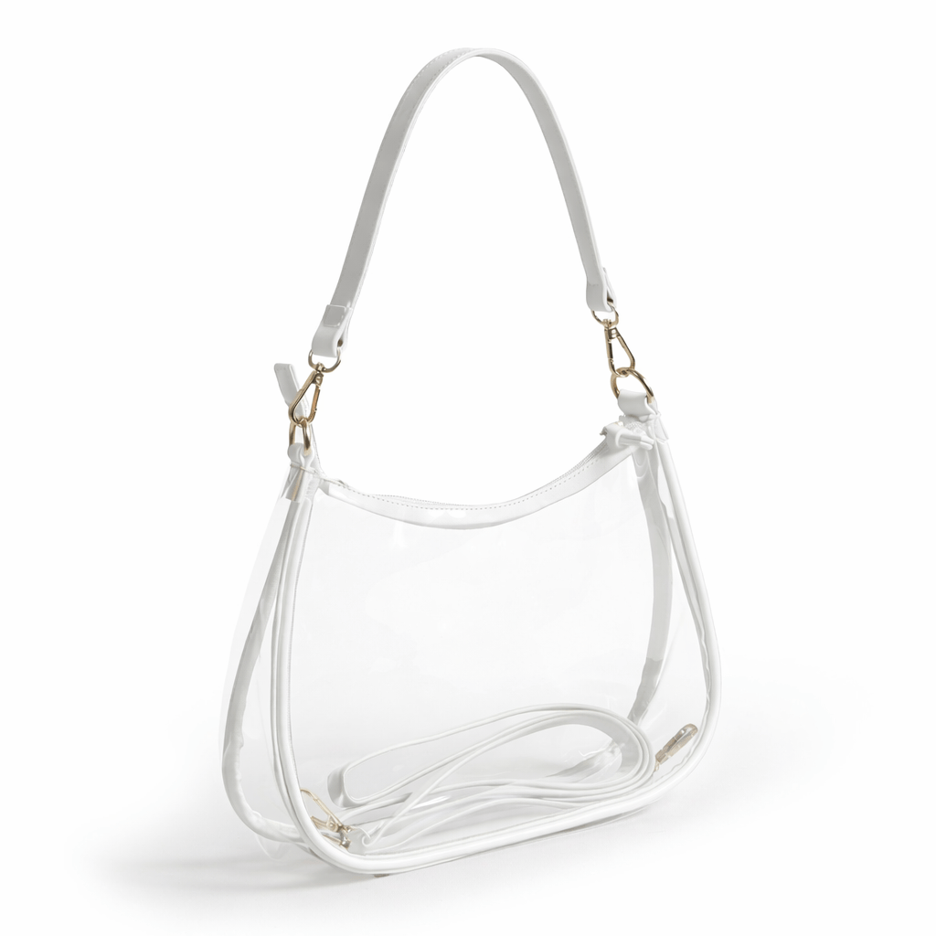 Desden Sara Large Clear Purse with Skinny Scarf – North Carolina Tar Heels