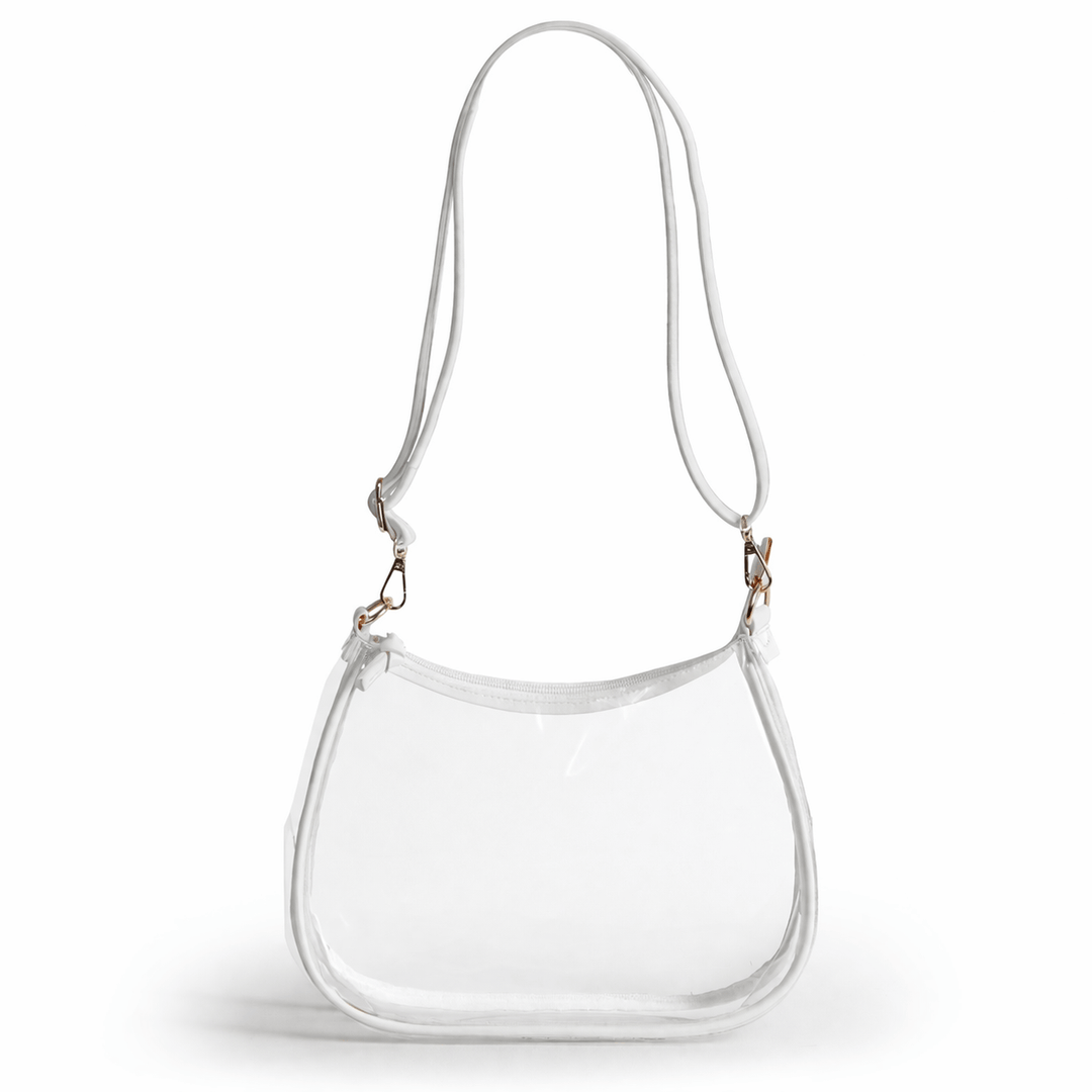 Desden Sara Large Clear Purse with Skinny Scarf – North Carolina Tar Heels