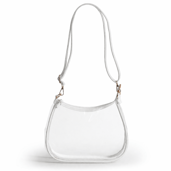 Desden Sara Large Clear Purse with Skinny Scarf – North Carolina Tar Heels