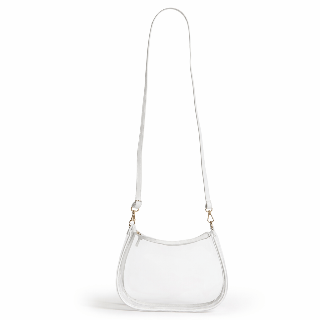 Desden Sara Large Clear Purse with Skinny Scarf – North Carolina Tar Heels