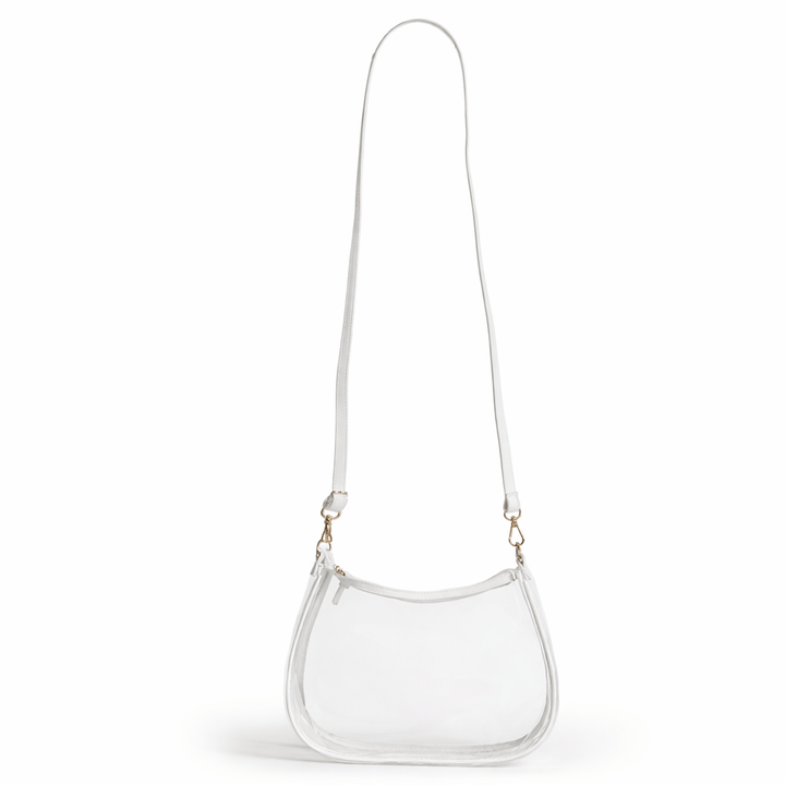 Desden Sara Large Clear Purse with Skinny Scarf – North Carolina Tar Heels