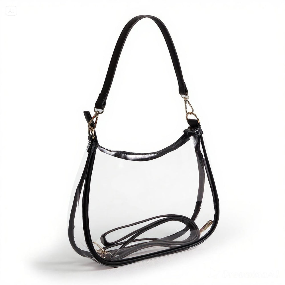 Desden Sara Large Clear Purse with Skinny Scarf – Southern Miss Golden Eagles