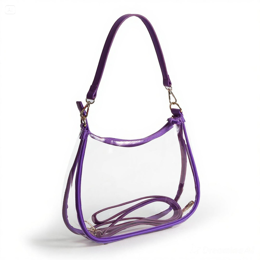 Desden Sara Large Clear Purse with Skinny Scarf – Tarleton State Texans