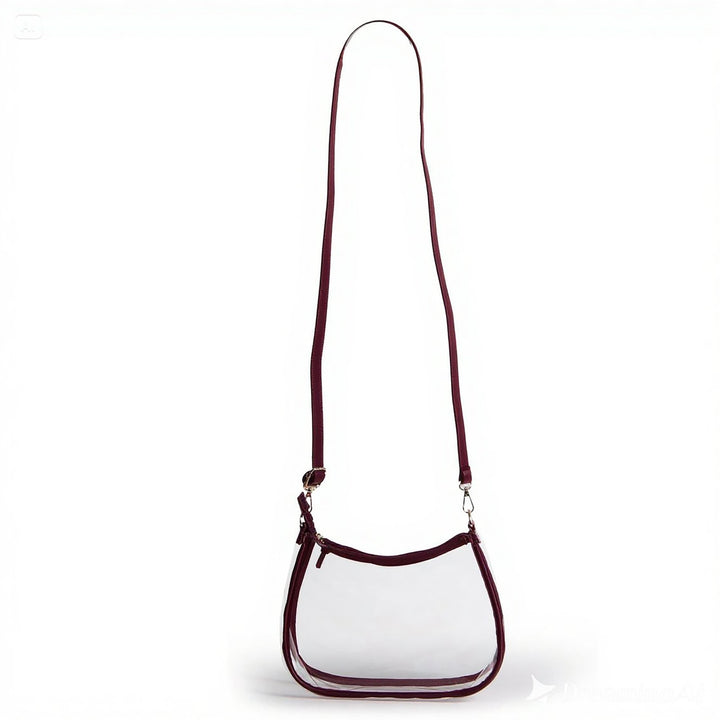 Desden Sara Large Clear Purse with Skinny Scarf – Texas State Bobcats