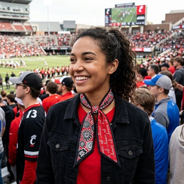 Desden Accessory Skinny Scarf – Cincinnati Bearcats