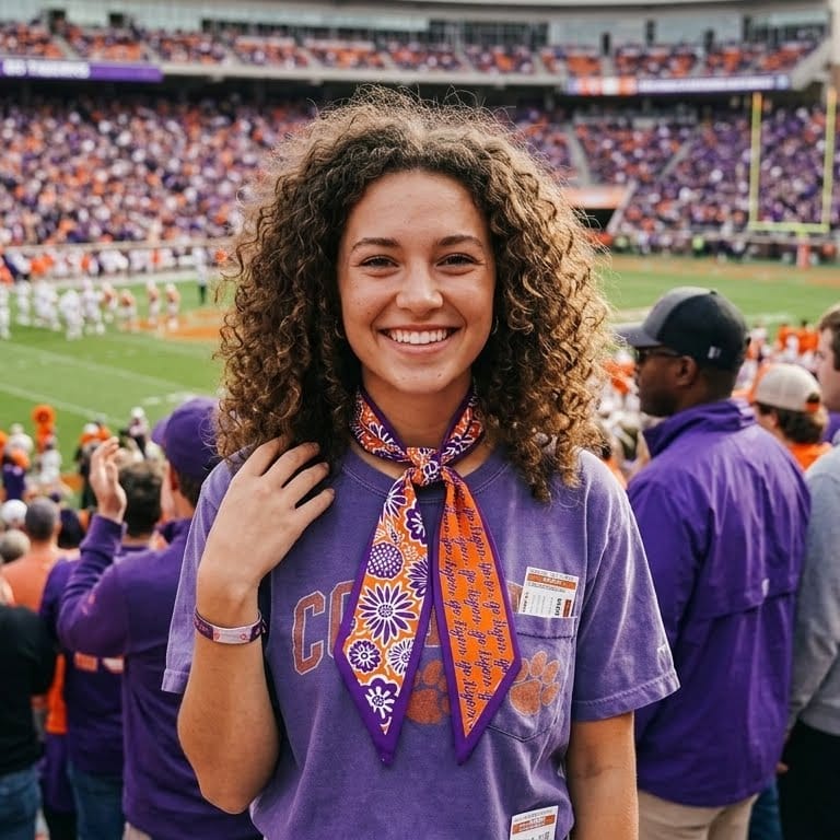 Desden Accessory Skinny Scarf – Clemson Tigers