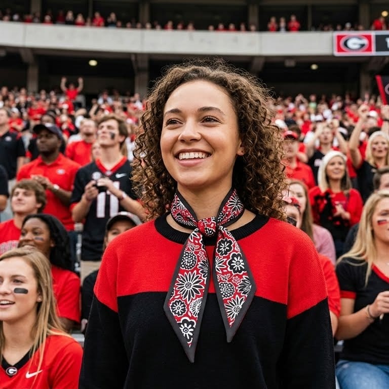 Desden Accessory Skinny Scarf – Georgia Bulldogs