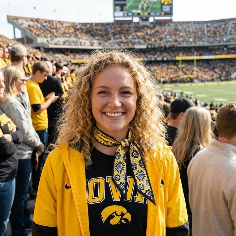 Desden Accessory Skinny Scarf – Iowa Hawkeyes
