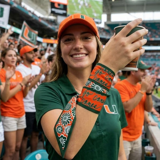 Desden Accessory Skinny Scarf – Miami Hurricanes