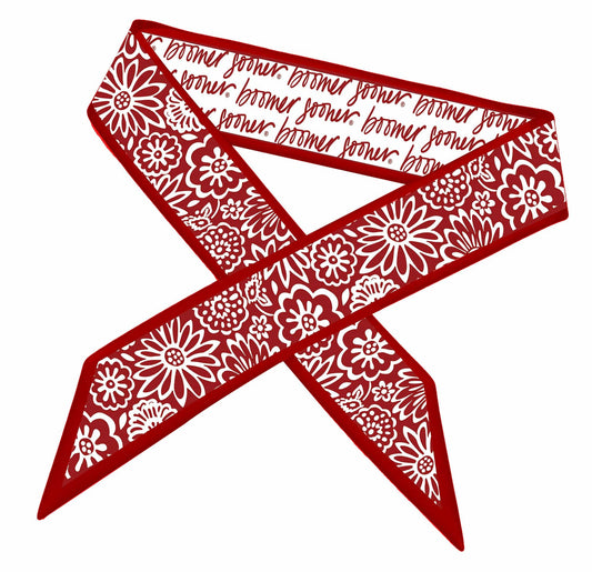 Desden Accessory Skinny Scarf – Oklahoma Sooners