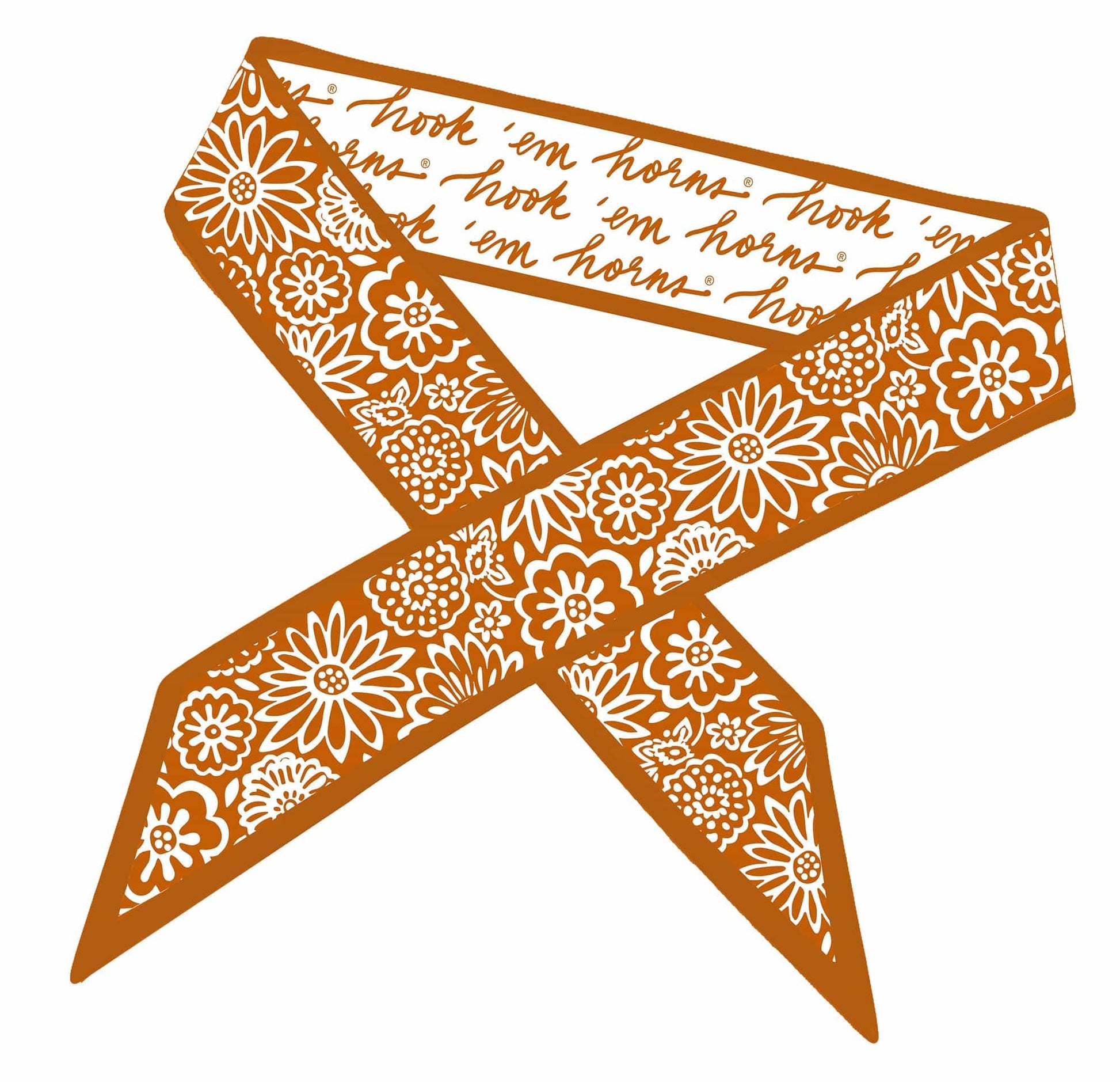 Desden Accessory Skinny Scarf – Texas Longhorns