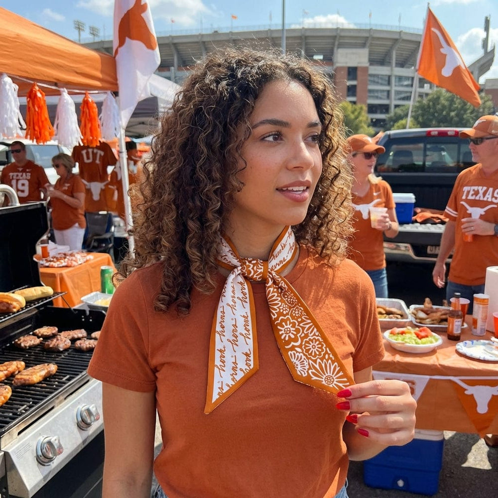 Desden Accessory Skinny Scarf – Texas Longhorns