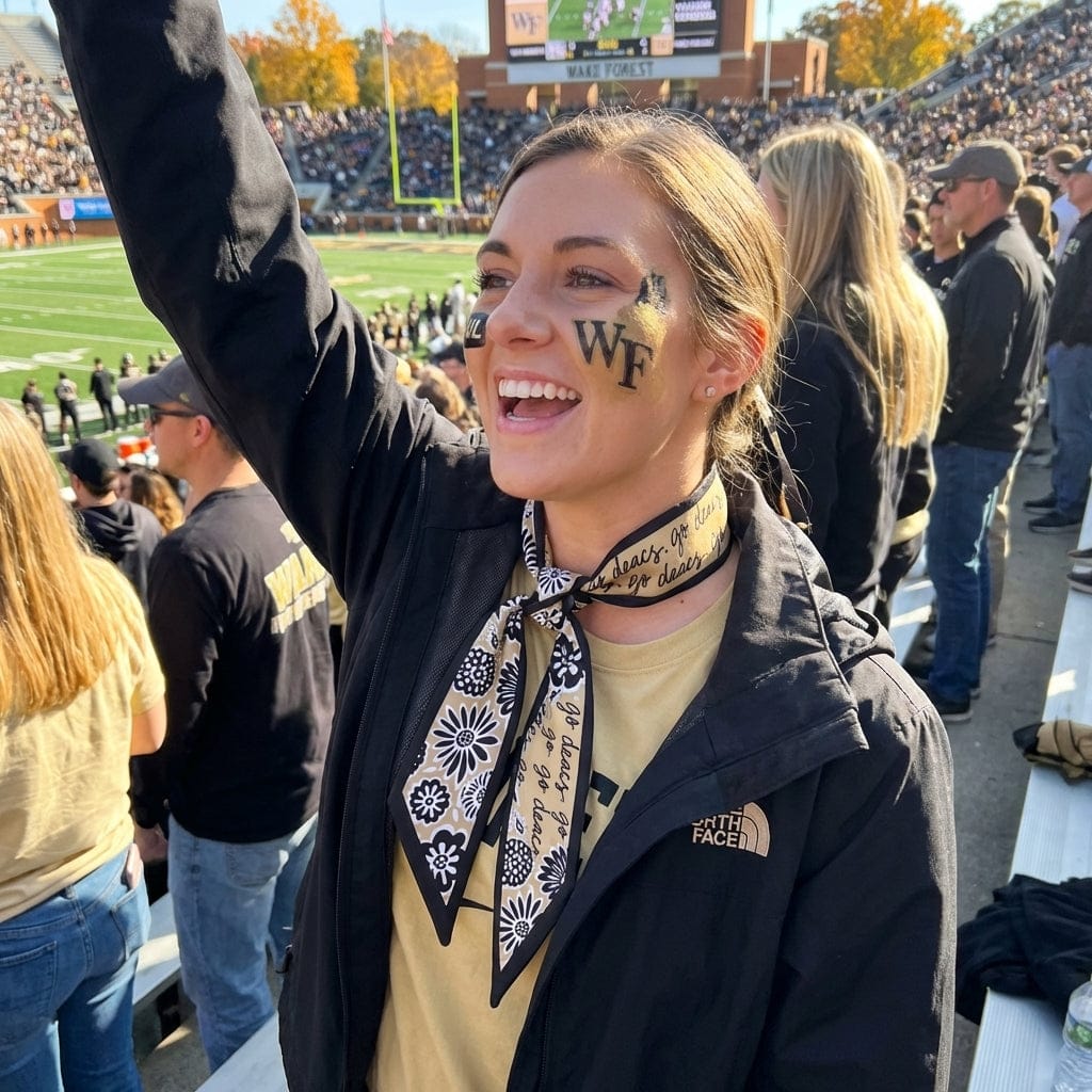 Desden Accessory Skinny Scarf – Wake Forest Demon Deacons