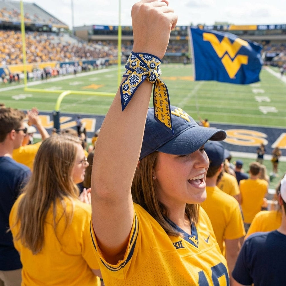 Desden Accessory Skinny Scarf – West Virginia Mountaineers