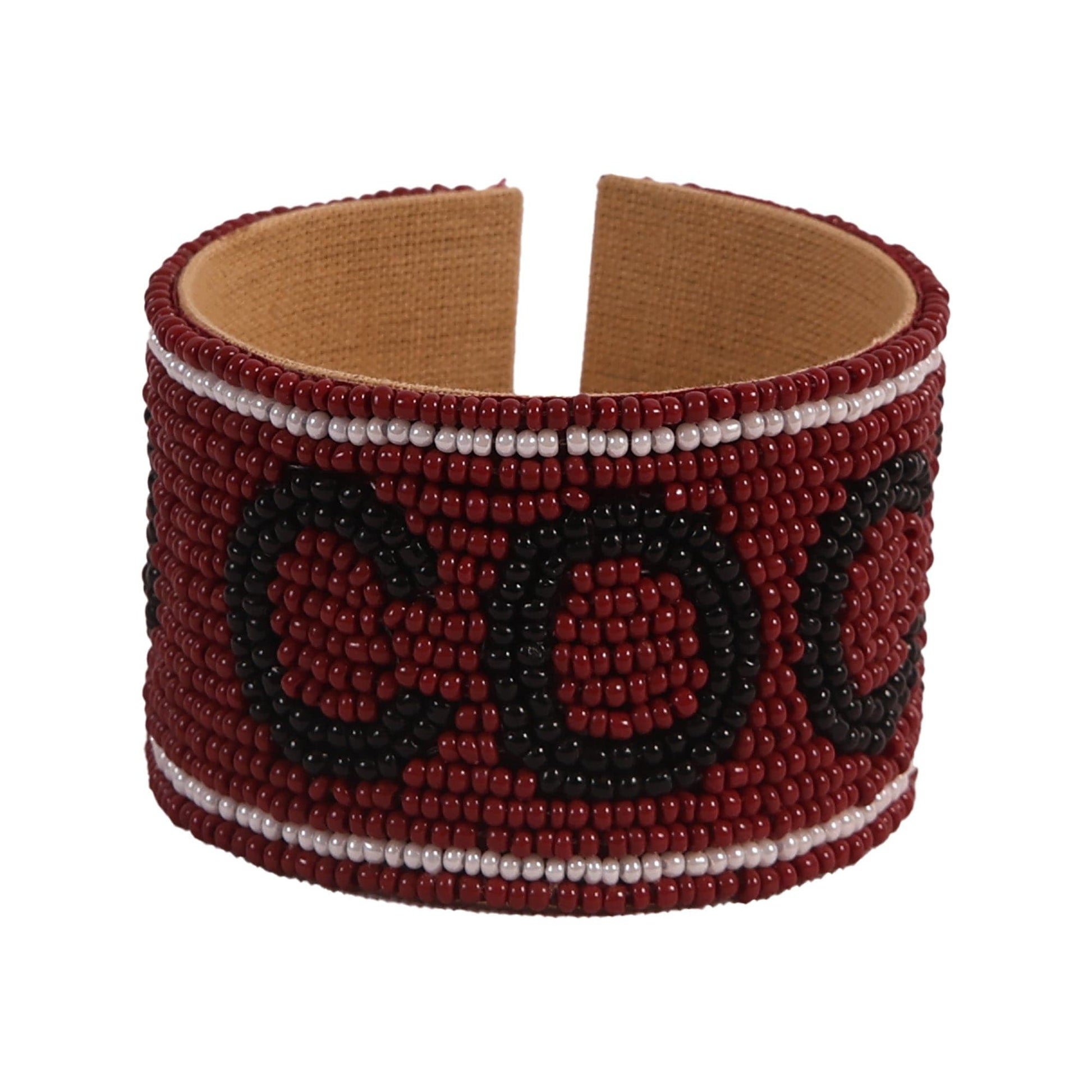 Desden Beaded Cuff South Carolina Gamecocks Beaded Cuff in Garnet and Black by Desden