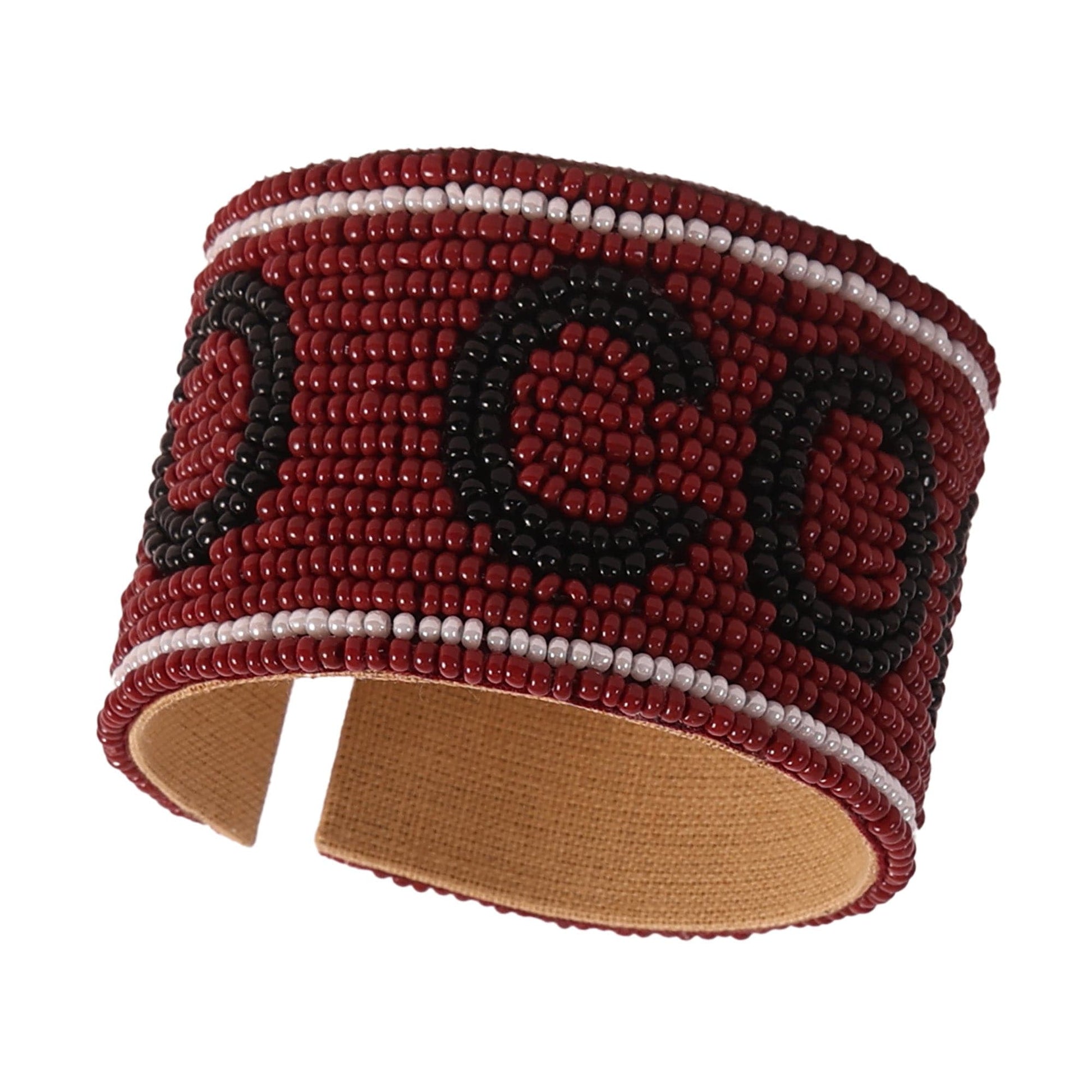 Desden Beaded Cuff South Carolina Gamecocks Beaded Cuff in Garnet and Black by Desden