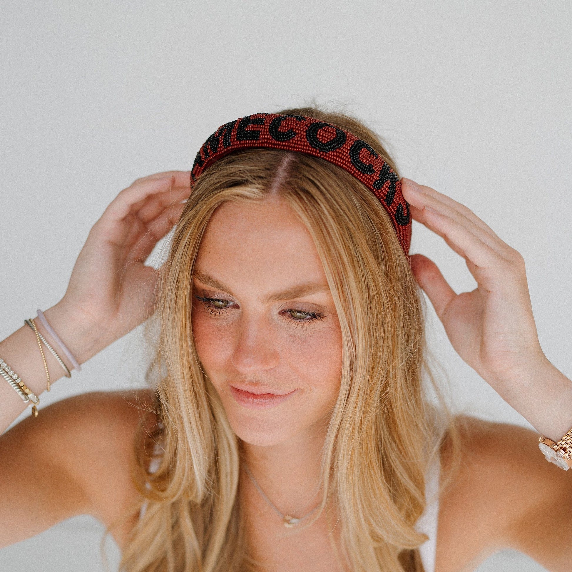 Desden Beaded Headband South Carolina Gamecocks Headband by Desden