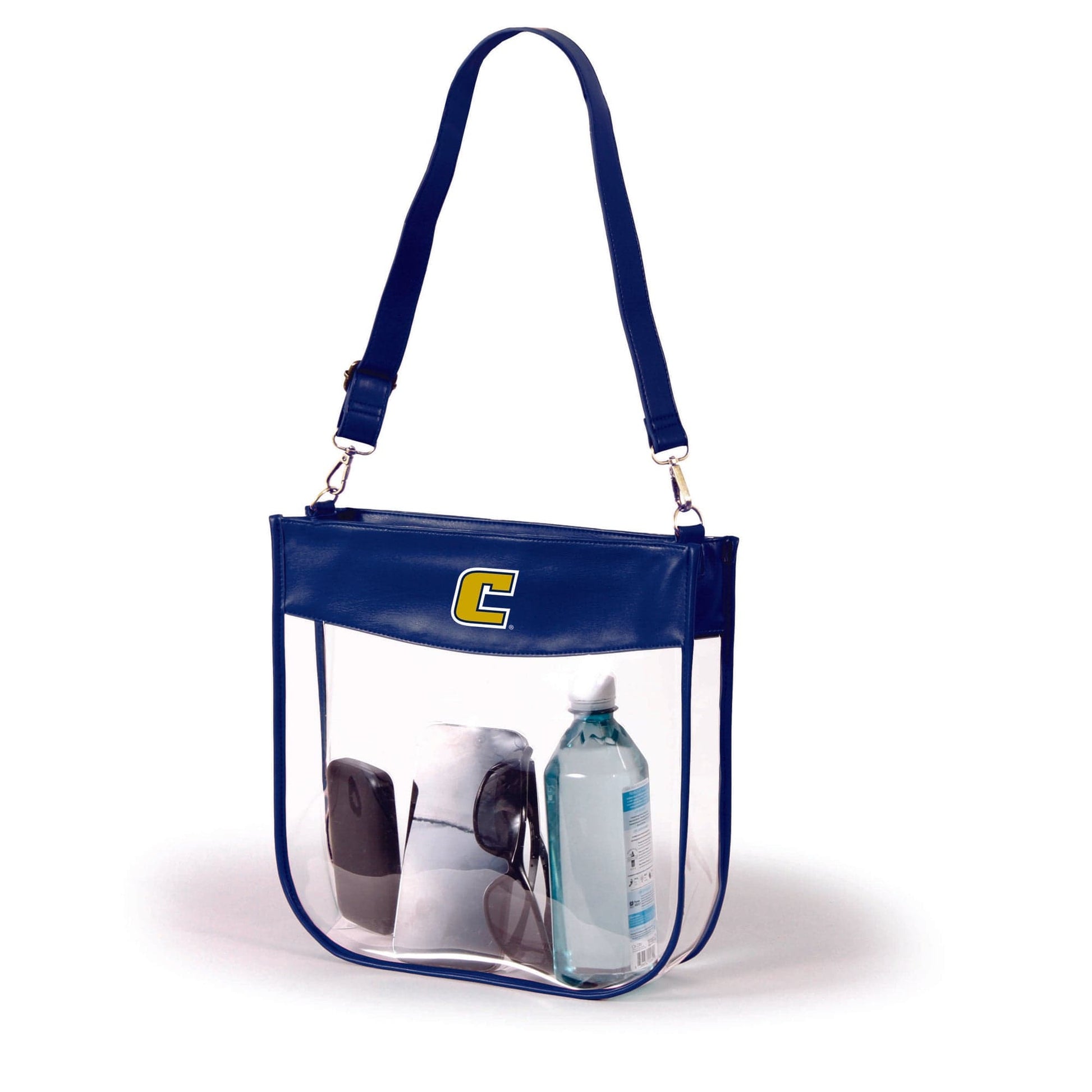 Tennessee Chattanooga Kate Large Clear Purse with Zipper, stadium-approved, officially licensed, by Desden