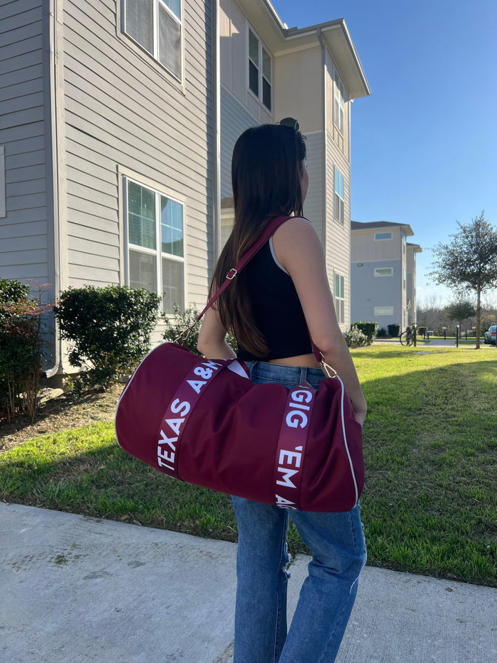 Desden Duffel Texas A&M Round Duffel by Desden