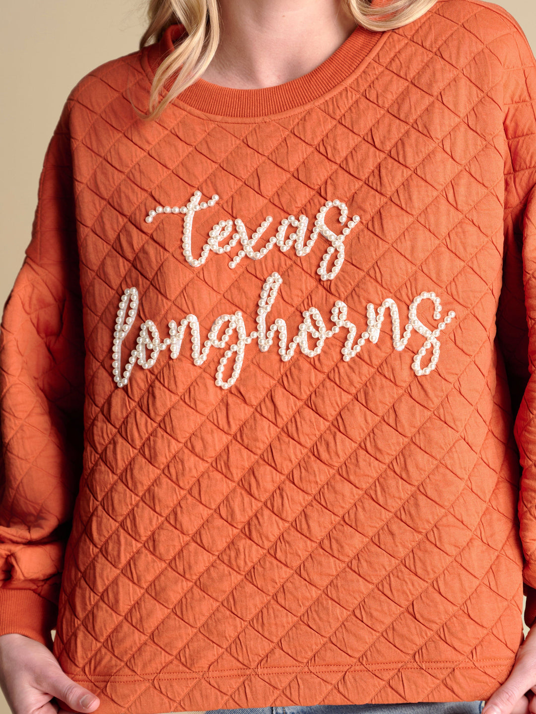Stewart Simmons Sweatshirts The Campus Quilted Pullover | Texas
