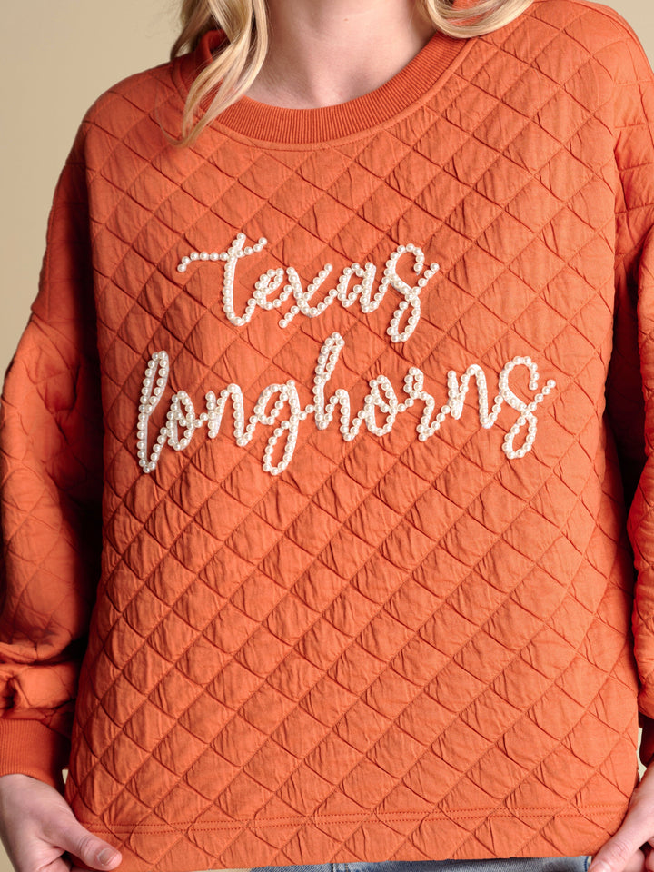 Stewart Simmons Sweatshirts The Campus Quilted Pullover | Texas