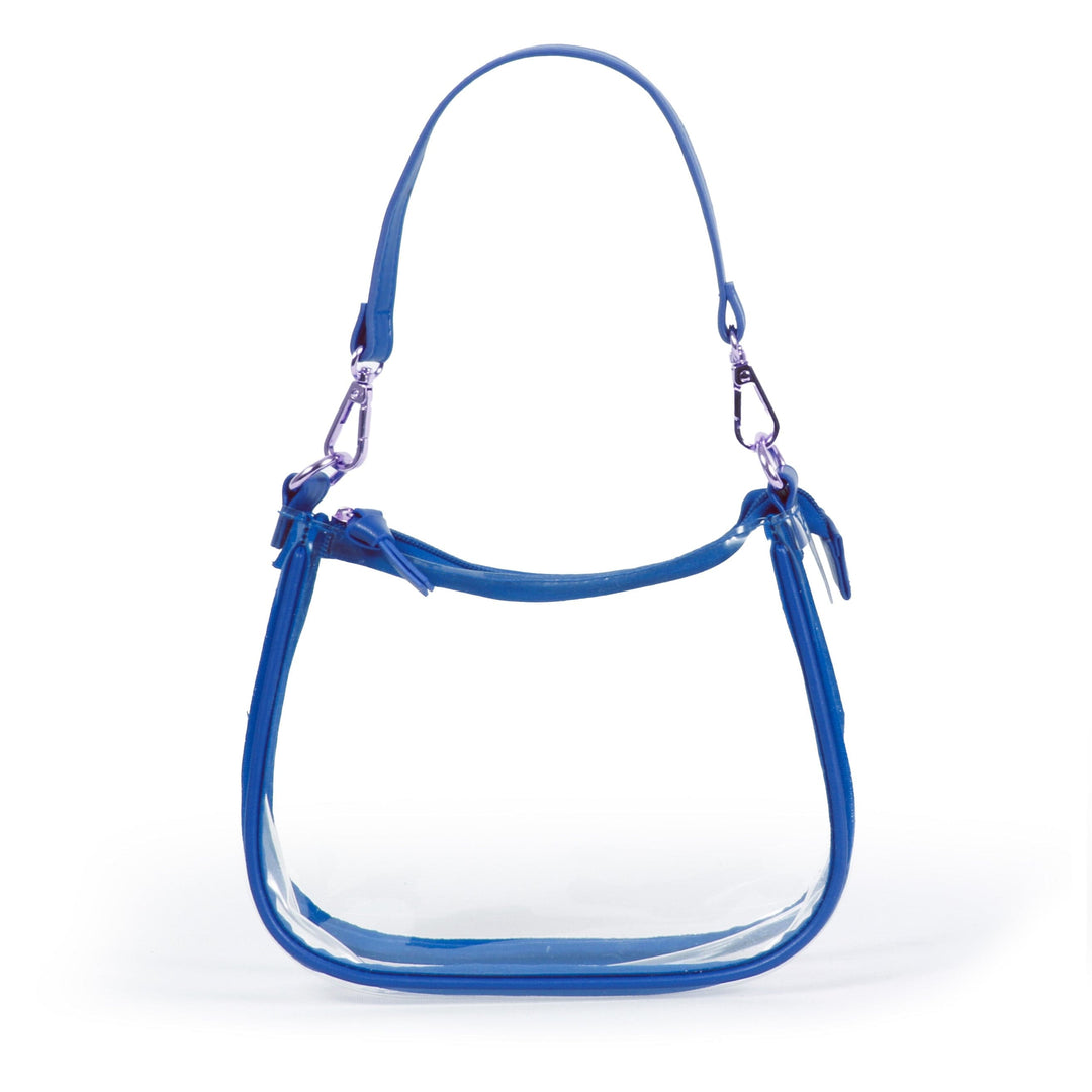 Desden Purse The Clara Clear Purse by Desden in Royal Blue