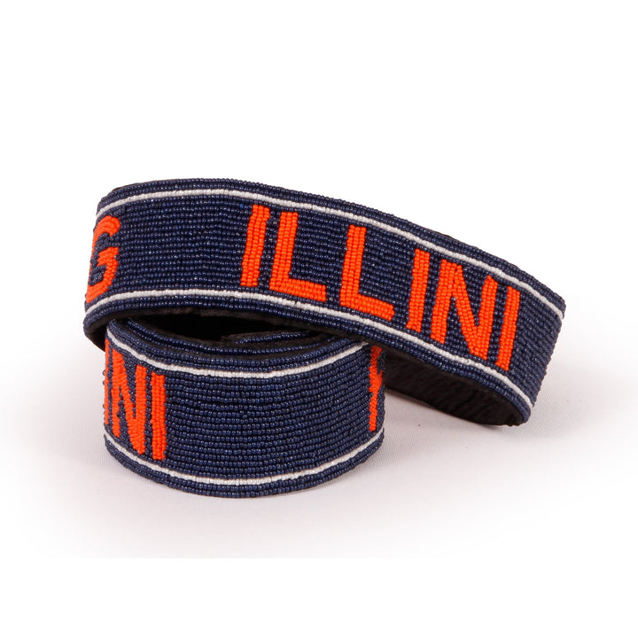 Desden Strap University of Illinois "Fighting Illini" Beaded Purse Strap in Blue and Orange by Desden