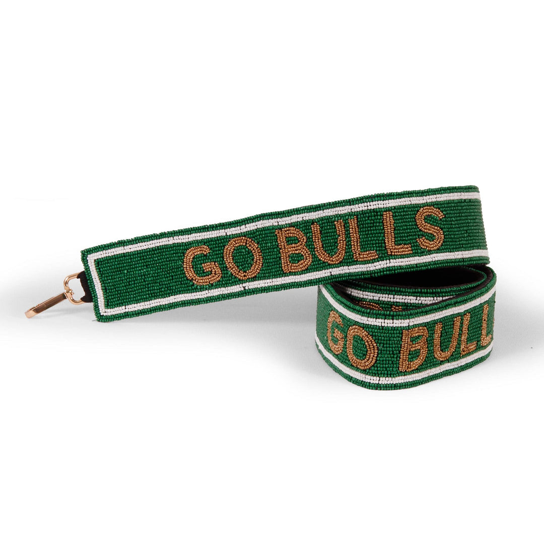 Desden Strap University of South Florida "Go Bulls" Beaded Purse Strap by Desden