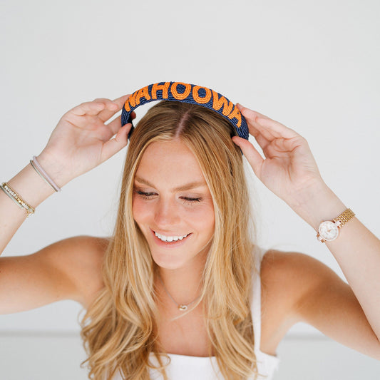Desden Beaded Headband University of Virginia Headband  by Desden