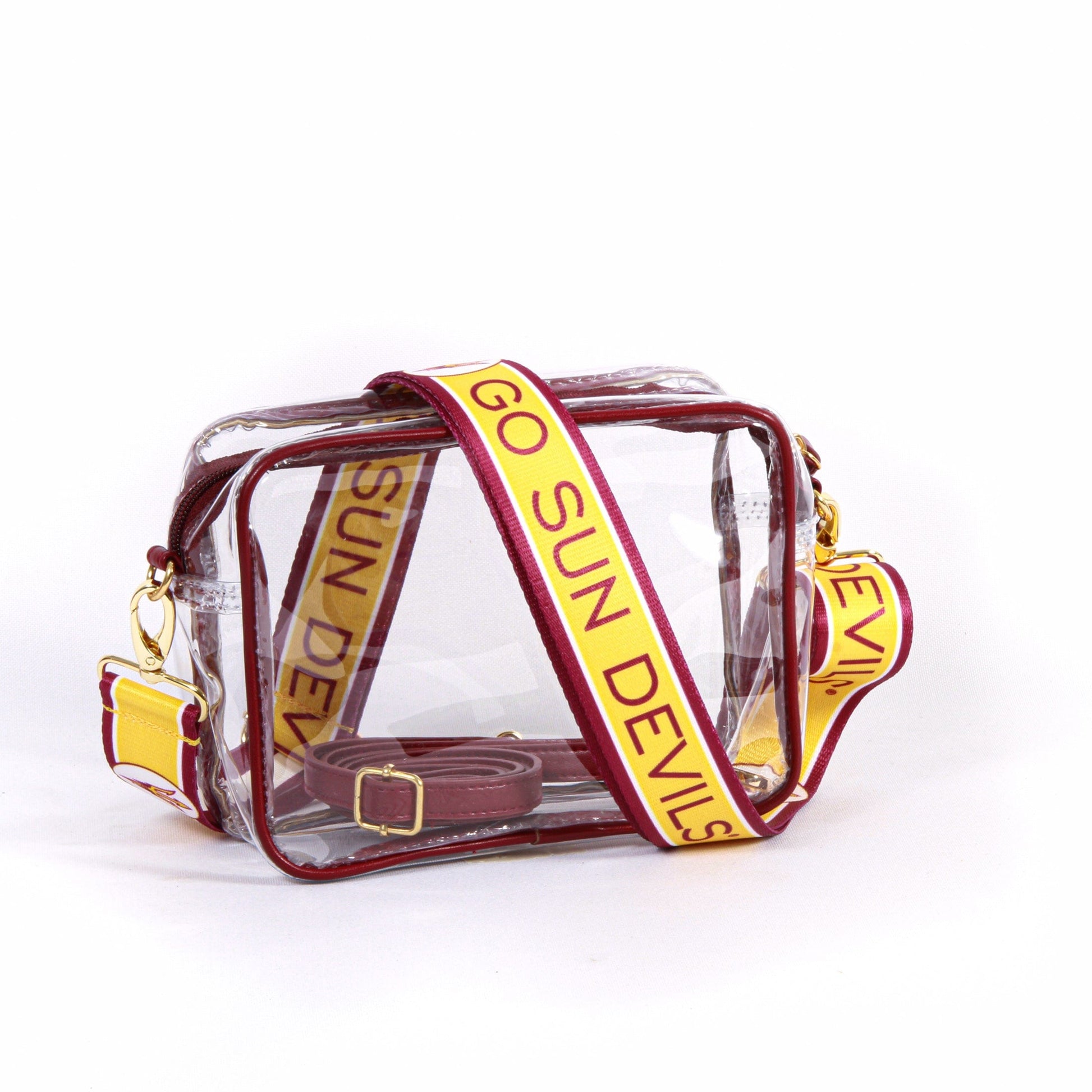 Arizona State Sun Devils Bridget Clear Purse, stadium-approved, officially licensed, by Desden