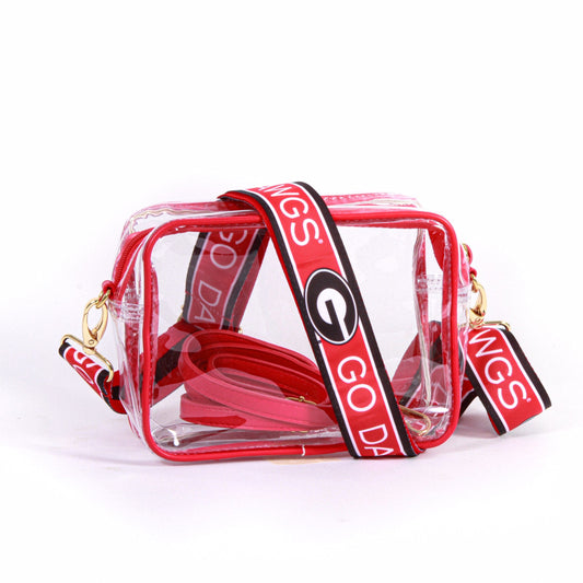 Georgia Bridget Clear Purse, stadium-approved, officially licensed, by Desden