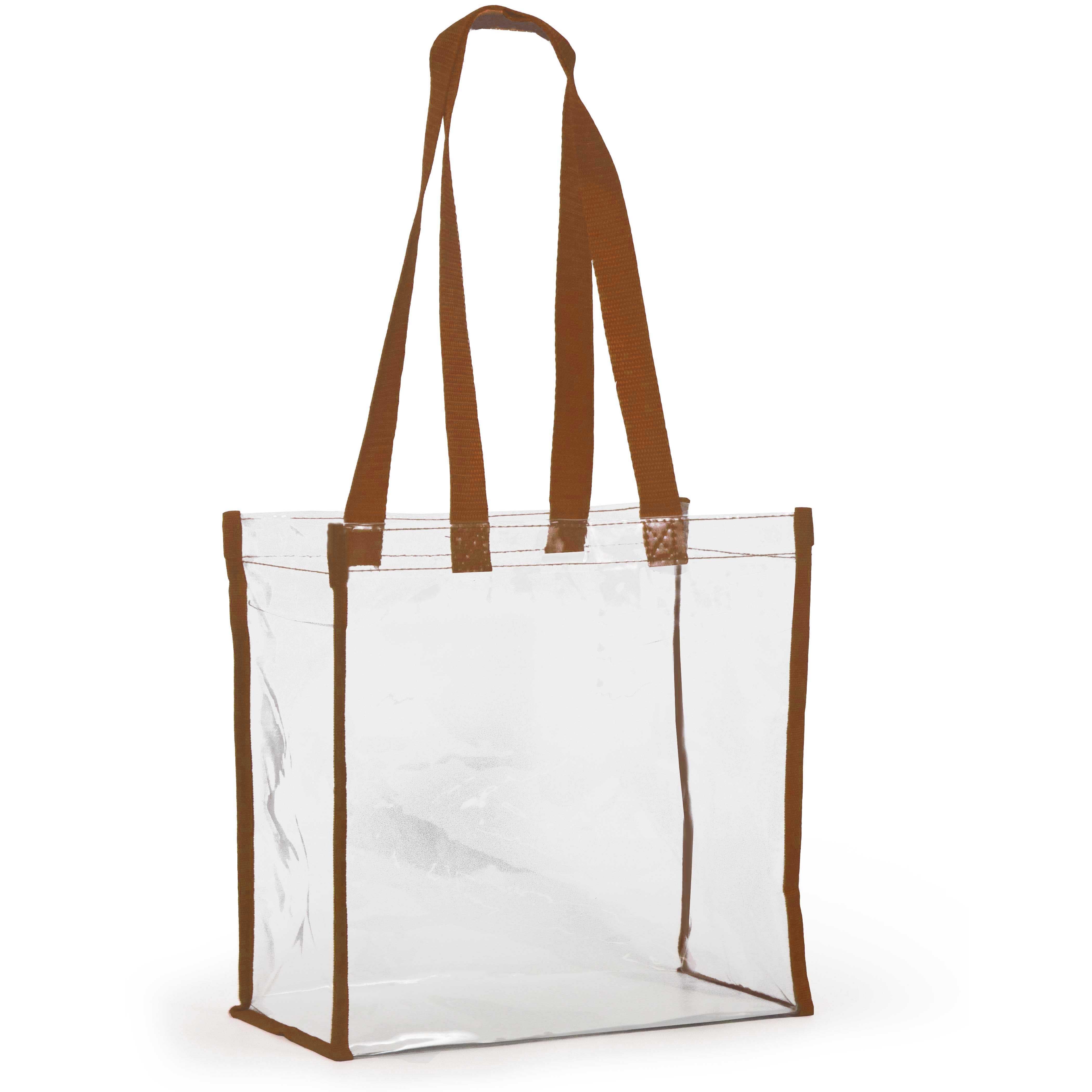 Desden Tote Bag Burnt Orange Clear Stadium Tote - Burnt Orange